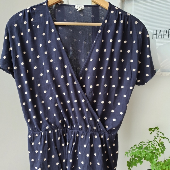 J. Crew factory polka dot wrap top size s - Picture 3 of 4